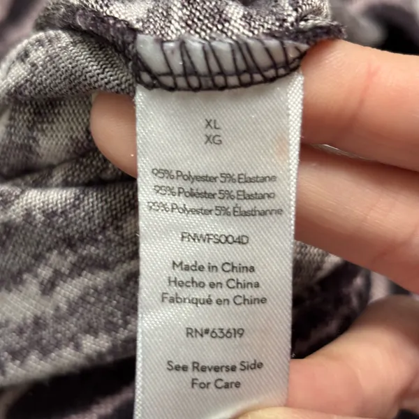 Nine West Sleepwear Purple Zebra Print Soft Joggers - Image 5
