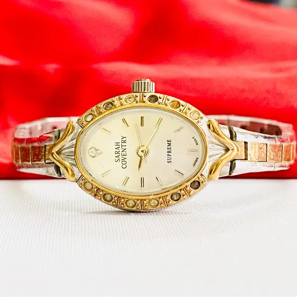 Sarah Coventry Gold Silver Tone Ladies Watch‎ for repair - Image 4