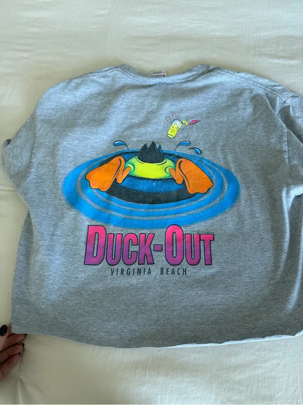 Vintage duck tee Gray Size L - Image 4