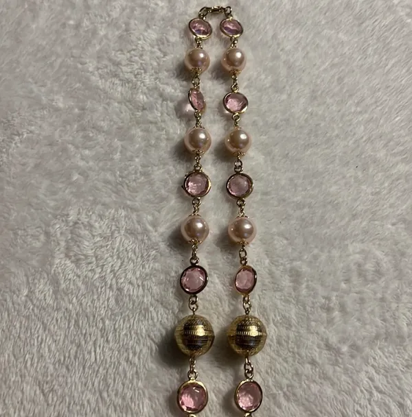 Fashion Costume Jewelry Faux Pearl Beaded Necklace - Image 3