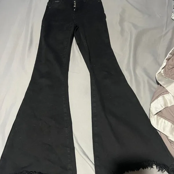 Insane Gene- Revival Black High Rise Super‎ Flare size 0 - Image 9