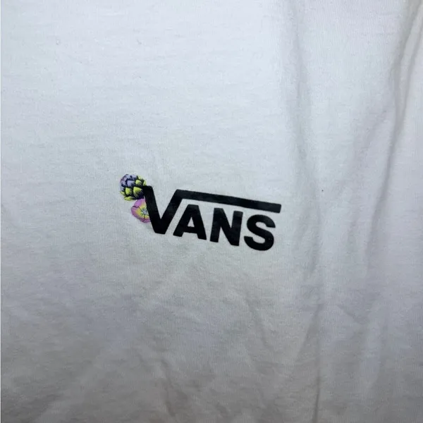 Vans Women's White and Black Shirt - Image 3