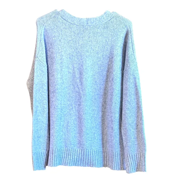 Ella Moss Womens Small Raglan Sleeve Button Front Cardigan Sweater Light Blue - Image 7