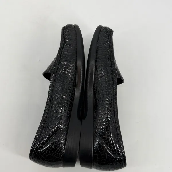 SAS Tripad Comfort Black Croc Embossed Patent Leather Loafers‎ Womens 9 M - Image 7