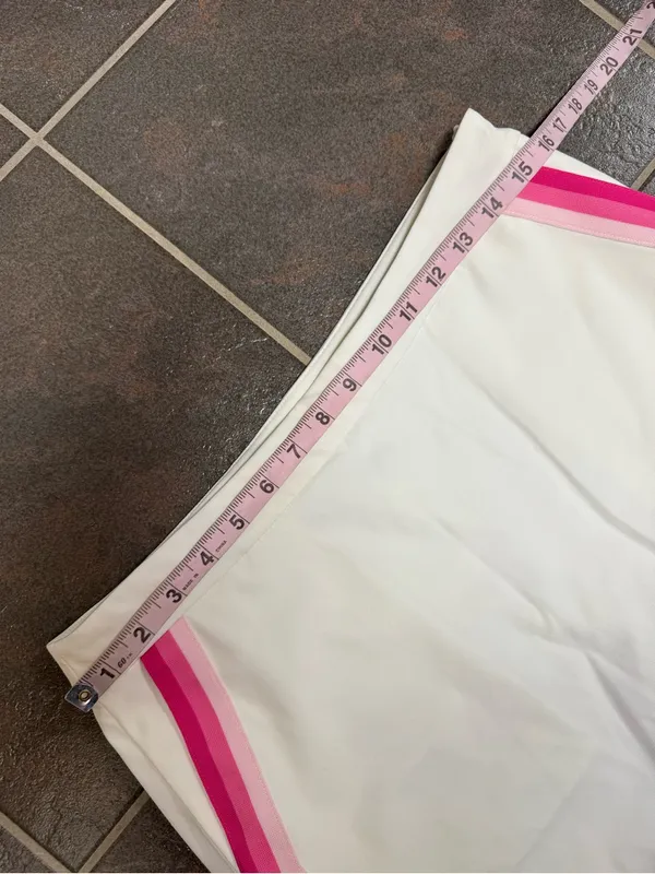 G/FORE Tech Tux 16" Skirt Golf Tennis Skort Side Stripe Pink White 8 NEW $155 - Image 12