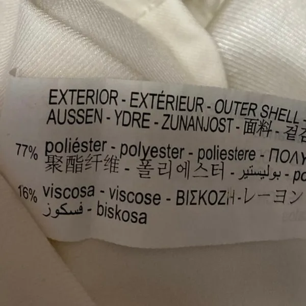 Zara Women's White Sleeveless Halter Open Back Button Down Vest Crop Top Size M - Image 4