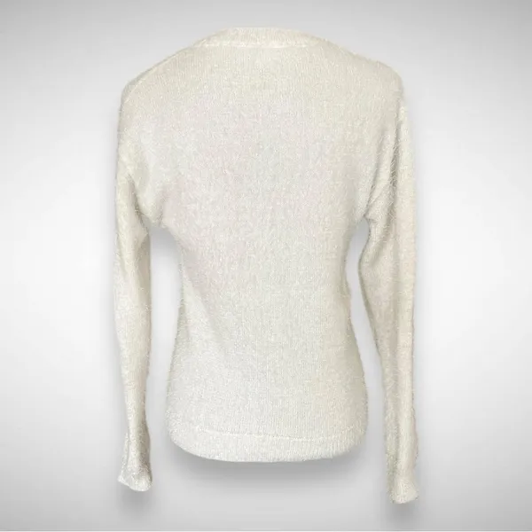 HOLIDAY TIME White‎ Polar Bear Long Sleeve Relaxed Fit Sweater Small | EUC - Image 5