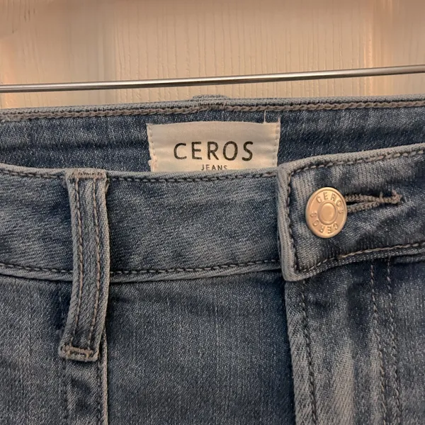 Ceros Time For Change Sabrina High Rise Cargo Straight‎ Jeans in Malibu Size 24 - Image 9