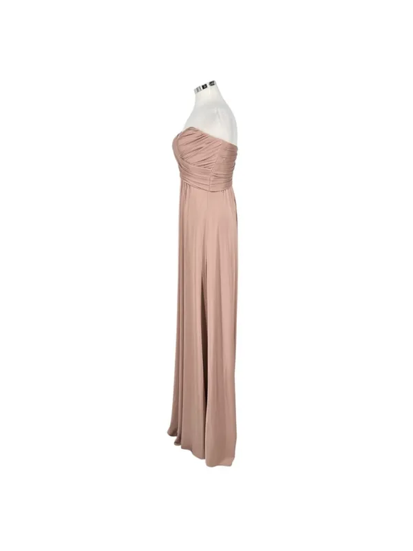 La Femme Blush Pink Strapless High Slit Floor-Length Formal Gown Size 6 - Image 6