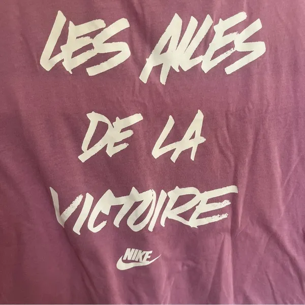 Women's Nike Racerback Tank Top Pink Size Large‎ Les Ailes De La Victoire - Image 2