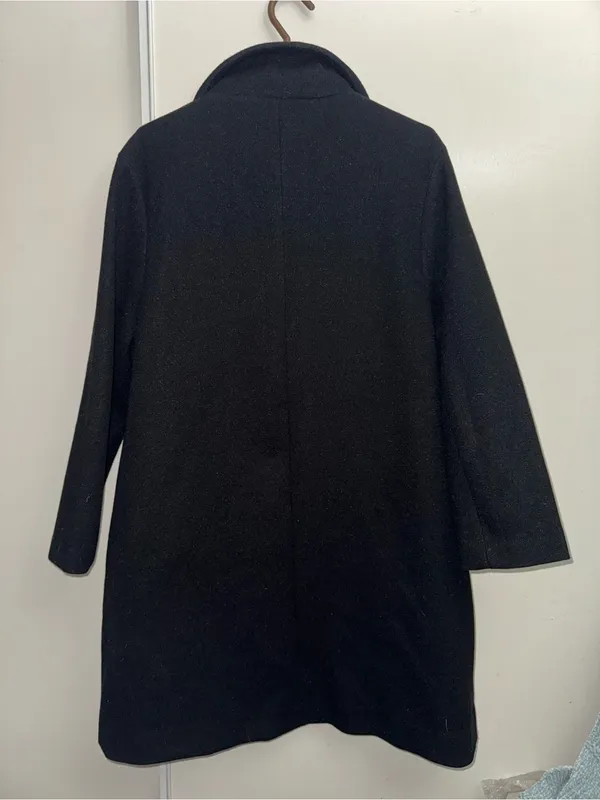 Vigoss Black Single-Breasted Pea Coat - Image 2