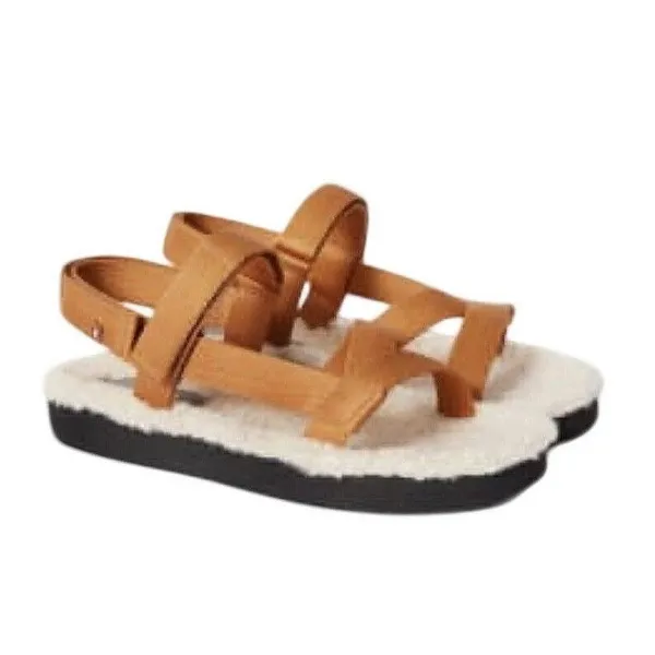Everlane ReNew Teddy Sport‎ Faux Sherpa Sandals 8 Outdoor Gorpcore Yuppie NIB - Image 2