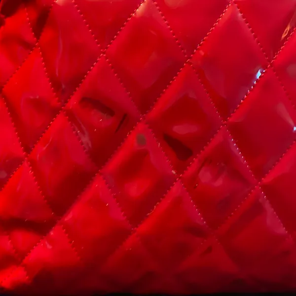 Coach Poppy Glossy Red Quilted Patent Leather Bag - Image 16