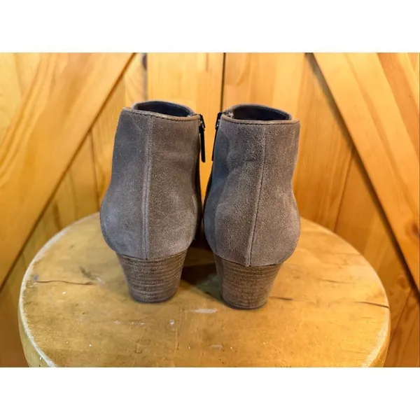 Aquatalia Womens Suede Booties Ankle Boots Brown Size 6 - Image 4