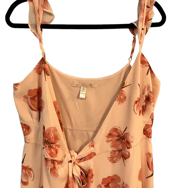 Hutch Modcloth Women's Pink Floral Wrap Dress Size Small - Image 2