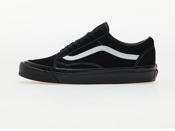 Vans Women's Black & White Old Skool Low-Top Sneakers - Image 6