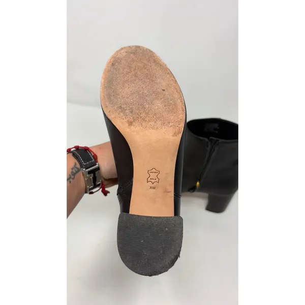 Tory Burch Brooke Black Leather Classic bootie Sz 8 - Image 5