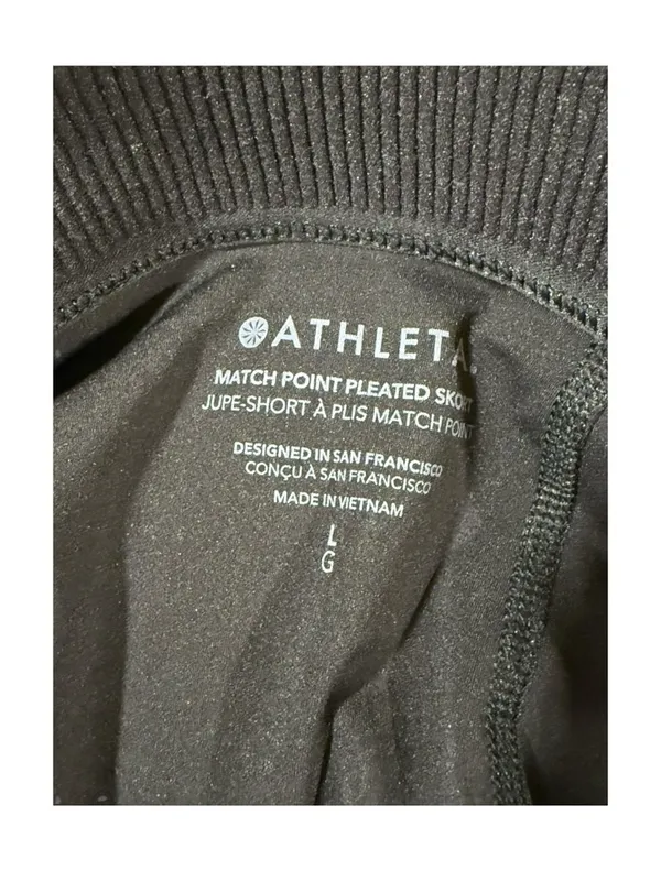 Athleta Match Point Pleated Skort Black Size Large NWT Tennis Golf $79 - Image 9