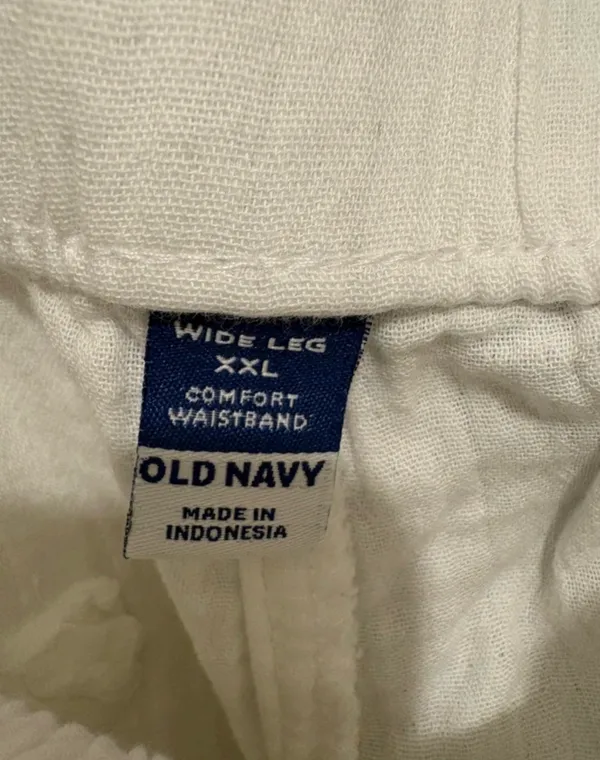 Old Navy White Wide-Leg Pants - Image 5