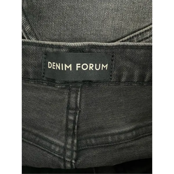 Denim Forum Black The Romy Slim‎ Mid Thigh Shorts Size 6/28 - Image 6