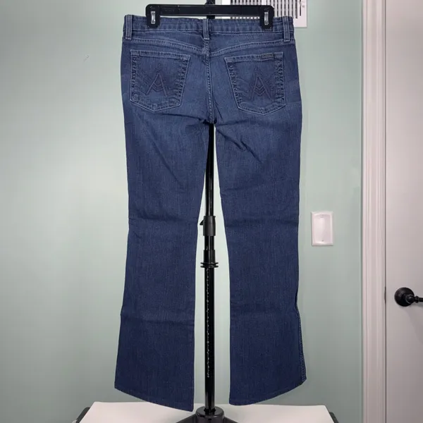 Women’s 7 For All Mankind A Pocket Dark Wash Bootcut Jeans 29 - Image 3