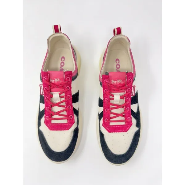 Coach Womens Shoes Black Pink Low Top Sneaker Citysole Runner Athletic US 8 B - Image 8