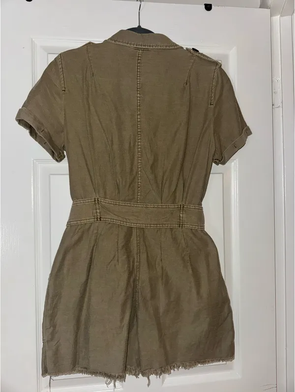 Free people army green romper - Image 2
