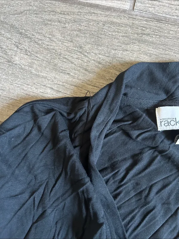 Black Open-Front Women's Cover-Up Cardigan - Image 3