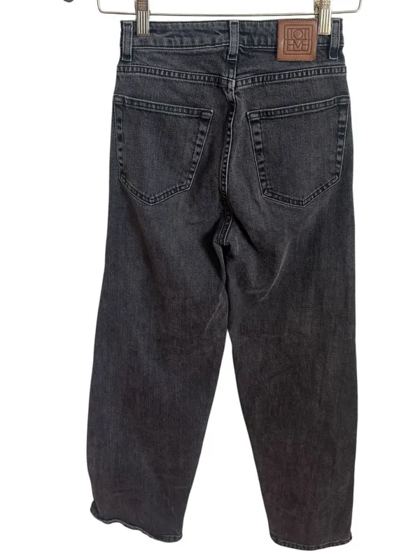 Toteme Flare Fit Jeans in black grey wash 23 - Image 5