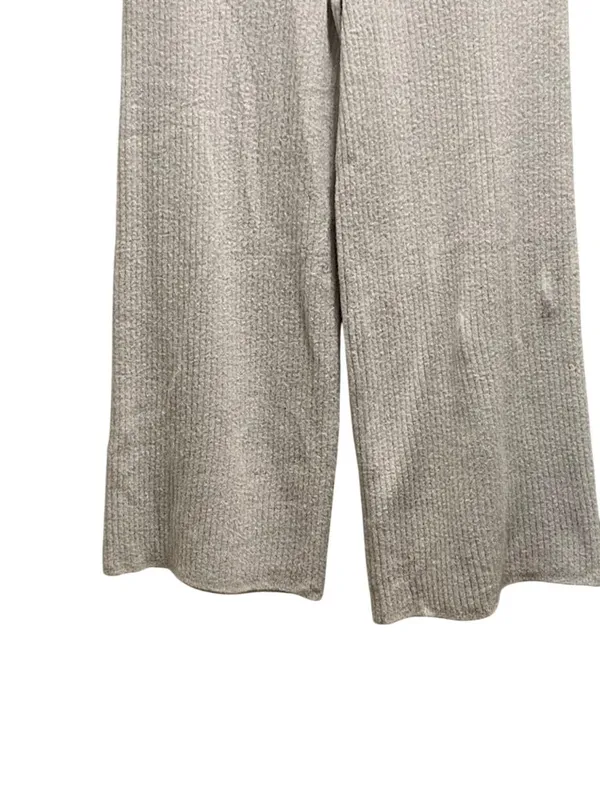 Spiritual Gangster High Rise Wide Leg Knit Sweater Pants Cream Size L Neutral - Image 7