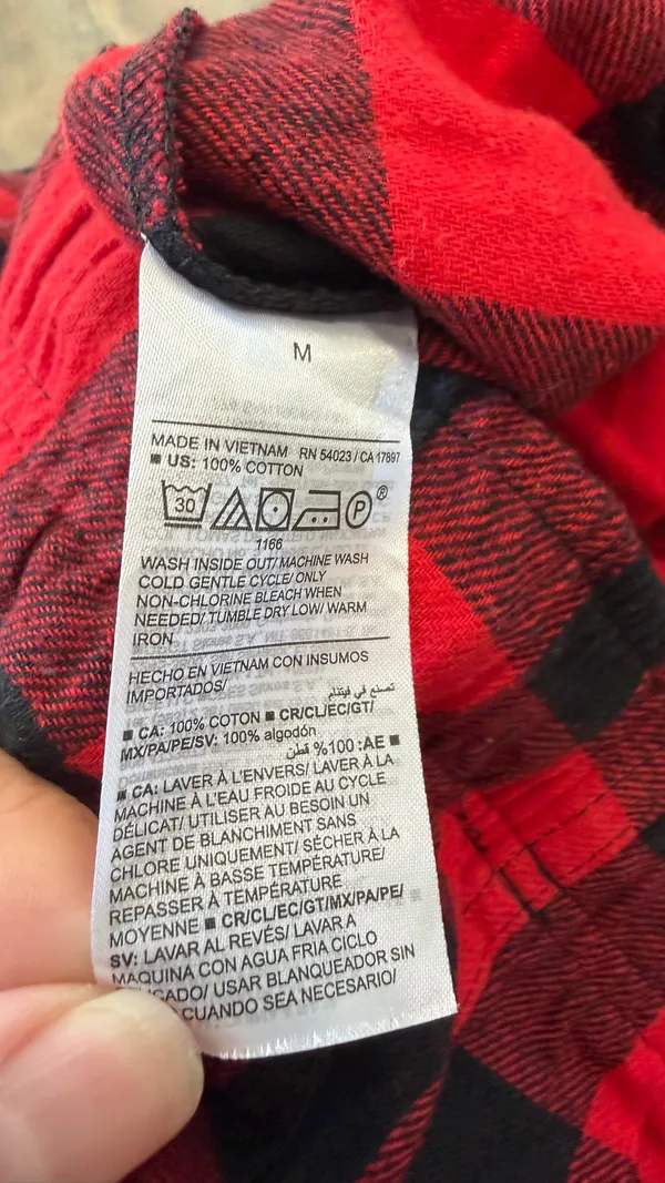 Old Navy Buffalo Red/Black Plaid Pajama Jogger Pants Women Size Medium Holiday - Image 6