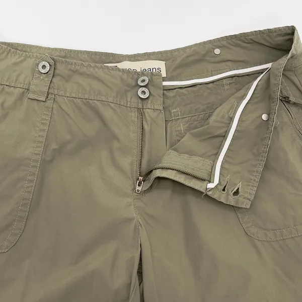 Y2K Gap Cargo Capris Women 16‎ Green Utility Cropped Gorpcore Indie Granola Girl - Image 8