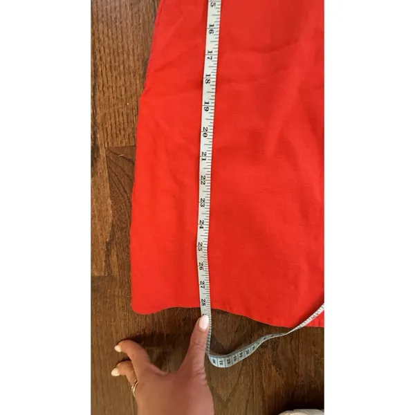 Revolve Lovers + Friends Wendy Linen Mini Dress Size Small Red Cocktail 1757 - Image 11