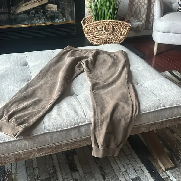 American Apparel Classic Girl Brown Jogger‎ Sweatpants Size Large - Image 7