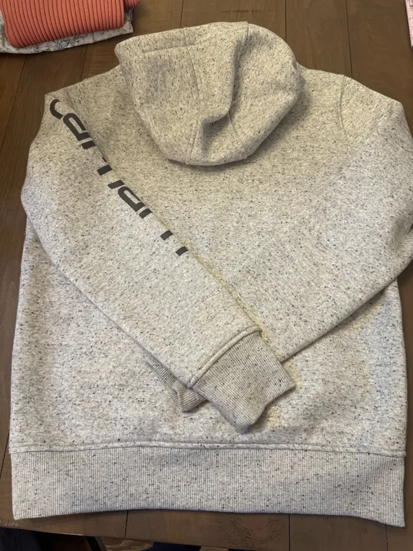 Carhartt Size XS Womens Speckled Gray Hoodie - Image 4