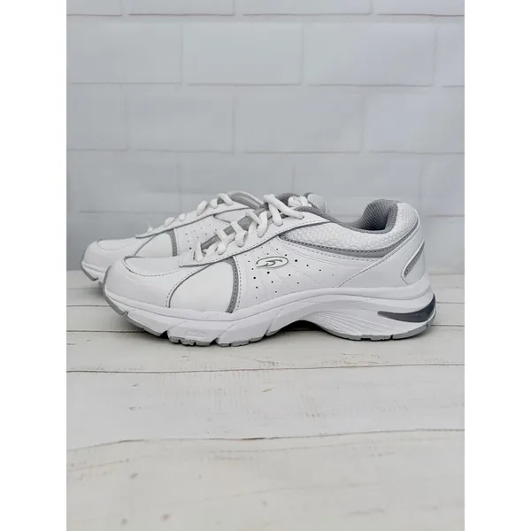 Dr. Scholl's NWOT White Leather Women's Gel Cushion Sneakers Size 6.5W - Image 4