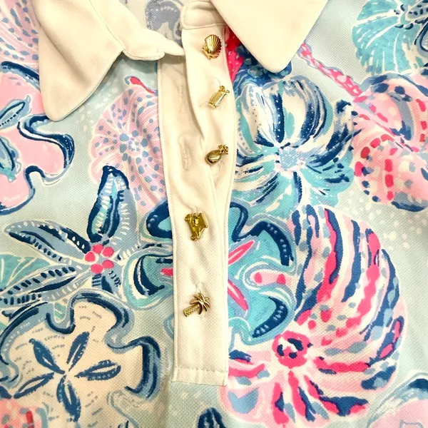 Lilly Pulitzer M UPF 50+ Luxletic Imara Polo top TB2 3653 - Image 5