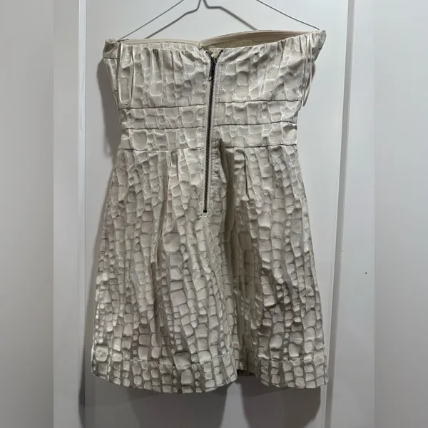American Eagle Cream Strapless‎ Dress Size 6 - Image 2