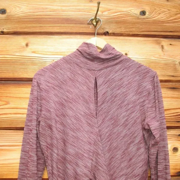 Lululemon &go Take-Off Long Sleeve Top Heathered Bordeaux Drama - Image 8