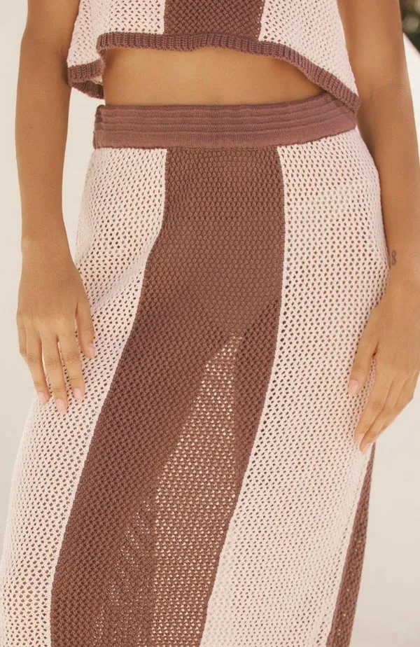 Anthropologie Mahila Crochet Midi Skirt, Size XL - Image 4