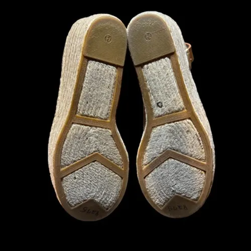 Marc Fisher LTD Shoes Womens Size 7.5 Brown Suede Espadrille‎ Wedge Sandals - Image 8
