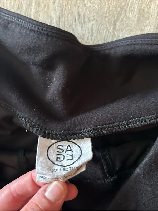 SAGE Black Womens Jogger Pants- size large - Image 2