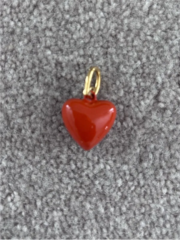 NWOT Roxanne Assoulin The Mini Puffy Heart Charm In Sienna - Image 2