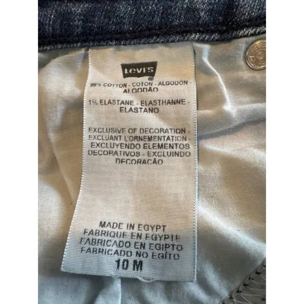 Levis 524 Too Superlow Skinny Jeans Womens 10M Medium Wash Blue Denim Low Rise‎ - Image 4