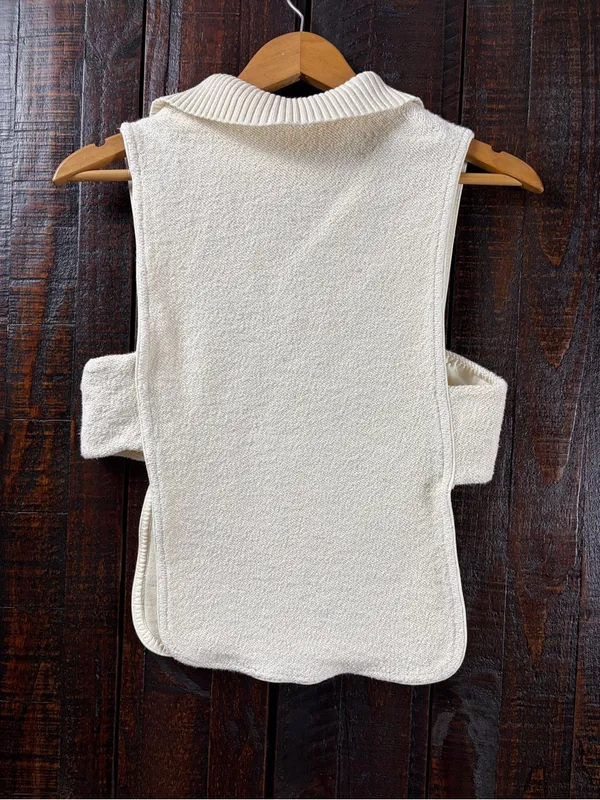Zara Open Sides Knit Sweater Vest Cape Top XS/S - Image 8