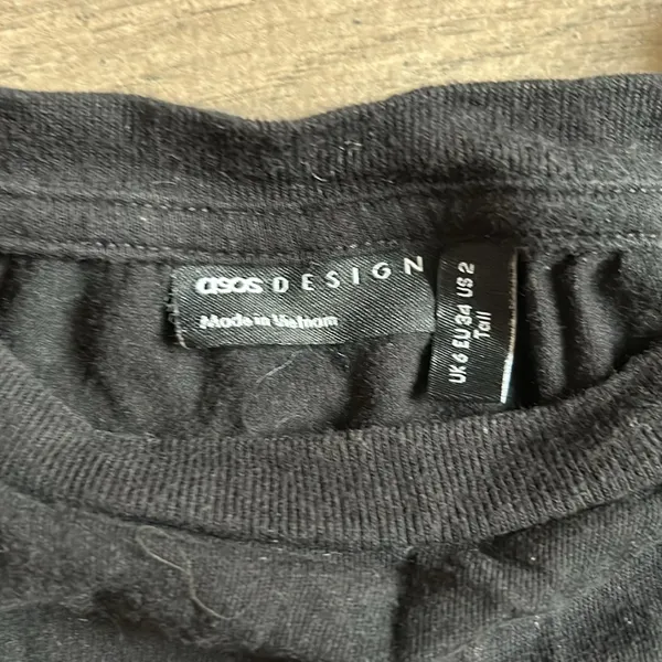 ASOS design black crop tshirt - Image 2