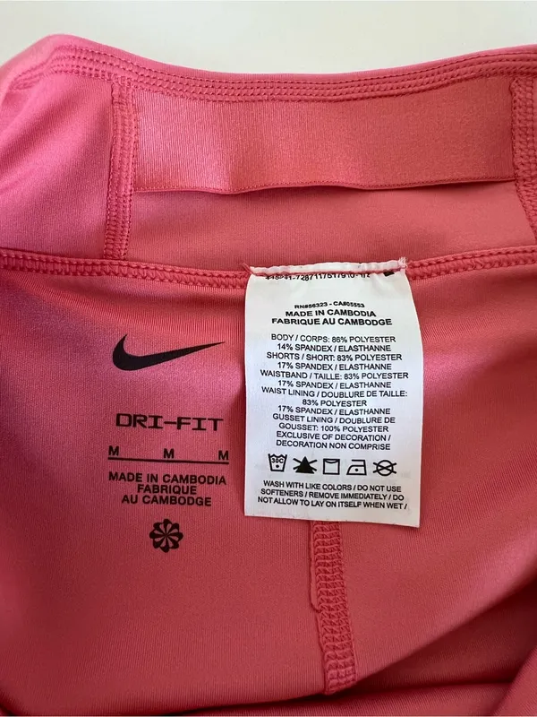 Nike Dri-Fit Women's Pink Coral Tennis Skort Pleated - Image 4