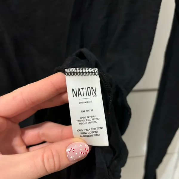 Nation LTD Black Wrap Top - Image 5