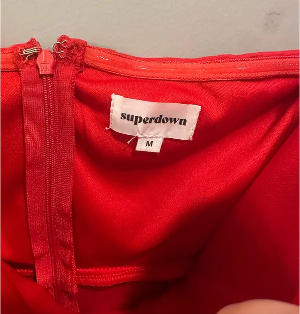 Superdown Ryleigh Strapless Maxi Dress Red - Image 6