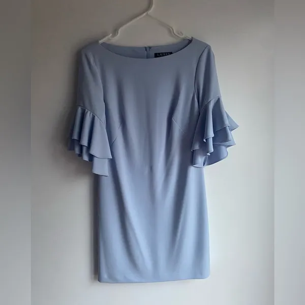 🛎️ Clearance Lauren Ralph Lauren Silvana Dress BabyBlue Color Size 4 - Image 6